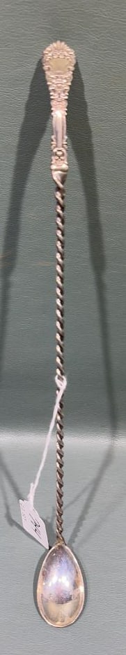 LARGE STERLING LADLE: 2.2 OZT -- 14"