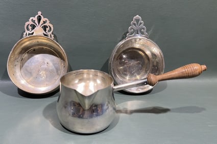 2 STERLING PORRINGER & BRANDY TODDY WARM