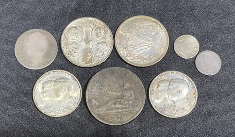 COLLECTION OF FOREIGN SILVER COINS