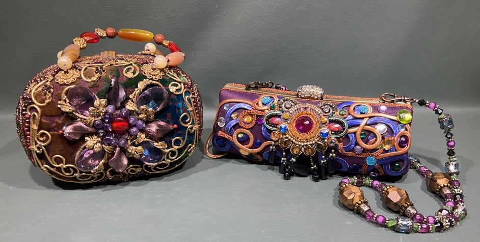 2 MARY FRANCES BEADED HANDBAGS (1 of 6)