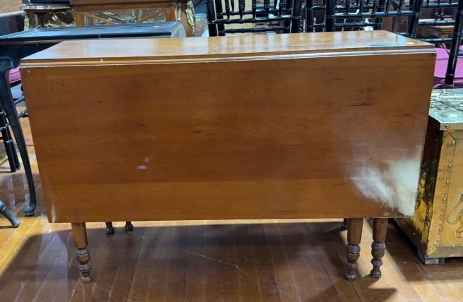 ANTIQUE CHERRY DROP LEAF TABLE (1 of 6)