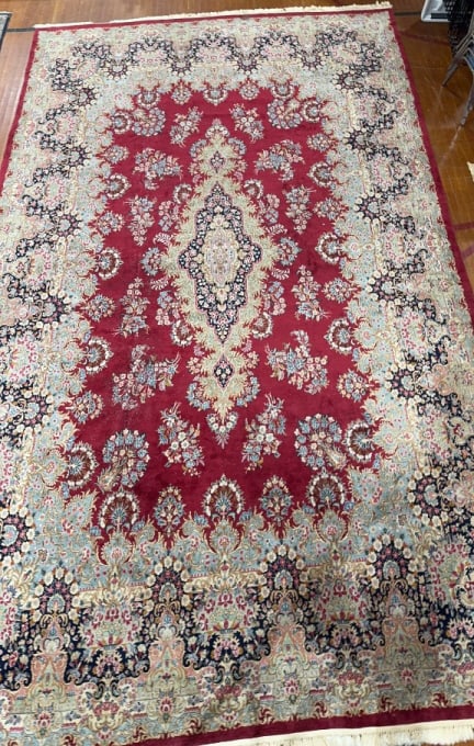 LARGE HANDMADE ORIENTAL KERMANN ROOM SIZE RUG (1 of 7)