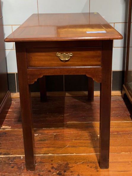 ANTIQUE ENGLISH MAHOGANY 2 DRAWER TABLE (1 of 3)