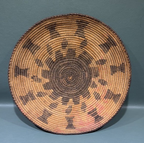 NATIVE AMERICAN BASKET: 13"