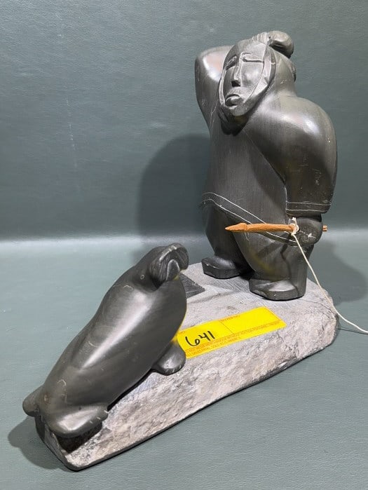 DAVIDEE KAVIK INUIT STONE CARVING - 3 PIECES (1 of 7)