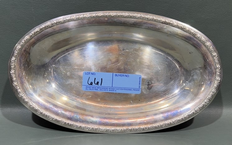 STERLING LOAF DISH: 11" X 6-1/2" - 8.4 OZT