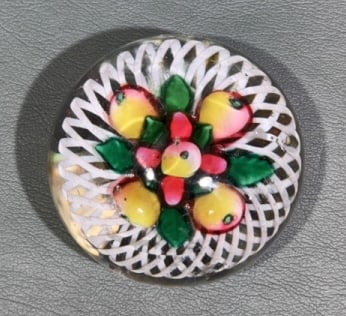 ANTIQUE GLASS PAPERWEIGHT BOSTON SANDWICH (1 of 4)