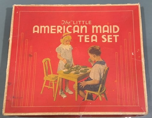 THE LITTLE AMERICAN MAID TEA SET IN ORIGINAL BOX (1 of 4)
