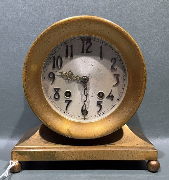 CHELSEA BRASS SHIPSTRIKE CLOCK (1 of 7)