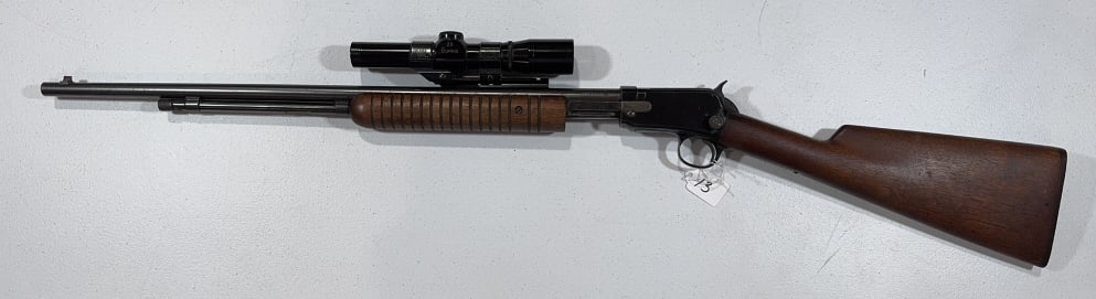 WINCHESTER MODEL 62A ~ .22 CAL S,L,LR PUMP GUN: THIS FIREARM REQUIRES A $40 BACKGROUND CHECK BEFORE IT CAN CHANGE HANDS. PAYMENT WILL BE MADE DIRECTLY TO THE FFL DEALER. IT CAN BE PICKED UP AT THE AUCTION ON AUCTION DAY OR AT MOLLY'S IN KENEDYVILLE