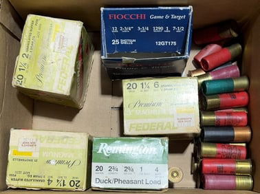 BOX OF MIXED 20GA & 12GA AMMO