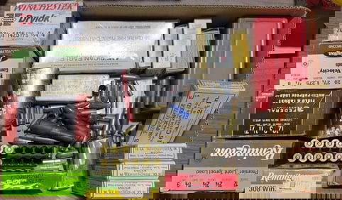LOT OF VARIOUS AMMO (MOST BOXES ARE NOT FULL)