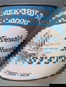 MADISON SEAFOOD 1 GALLON OYSTER CAN
