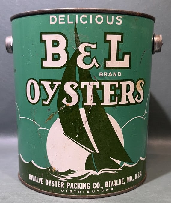 B & L 1 GALLON OYSTER CAN: 8"
