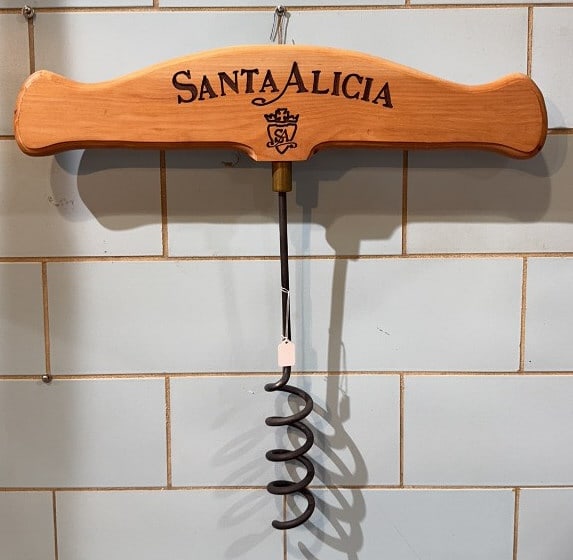 "SANTA ALICIA" WINERY TRADE SIGN: 32" X 31"