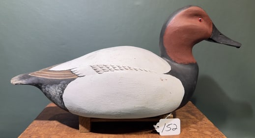 CANVASBACK DRAKE WORKING DECOY