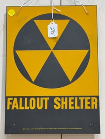 FALLOUT SHELTER METAL SIGN