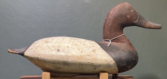 WILL HERERIN REPAINT CANVASBACK DECOY BRANDED PM