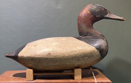DAVIS - OWENS CANVASBACK REPAINT DECOY