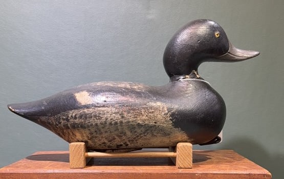 MASON FACTORY BLUEBILL DECOY: 14" X 6"