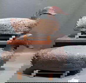 PAIR OF SAM BARNES CORK CANVASBACK DECOYS