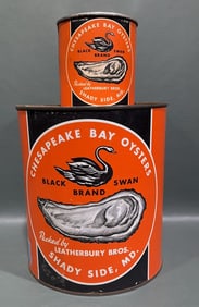 BLACK SWAN BRAND OYSTER CANS