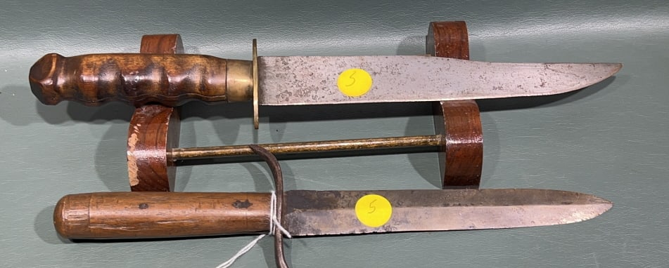 2 VINTAGE KNIVES: 13"
