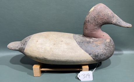 WILL HAVERIN CANVASBACK DRAKE DECOY