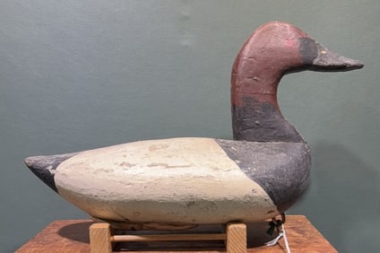 TAYLOR BOYD HEAD CANVASBACK DUCK DECOY