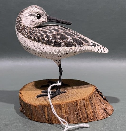 CORK MCGEE SHOREBIRD ON DRIFTWOOD: 4-1/2"
