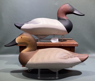 PAIR OF CHARLIE JOINER 1986 CANVASBACKS