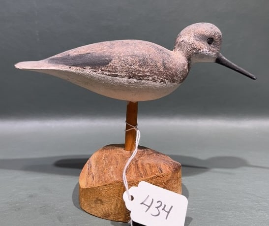 HURLEY CONKLIN SANDPIPER DECOY: 8" X 5-1/2"
