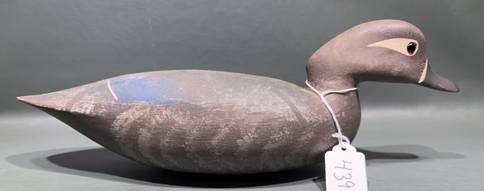 J. P. HAND HEN WOOD DUCK DECOY
