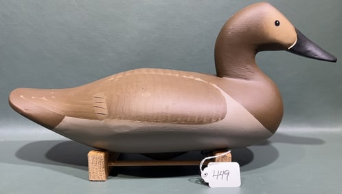 CAPT. HARRY JOBES CANVASBACK HEN DECOY