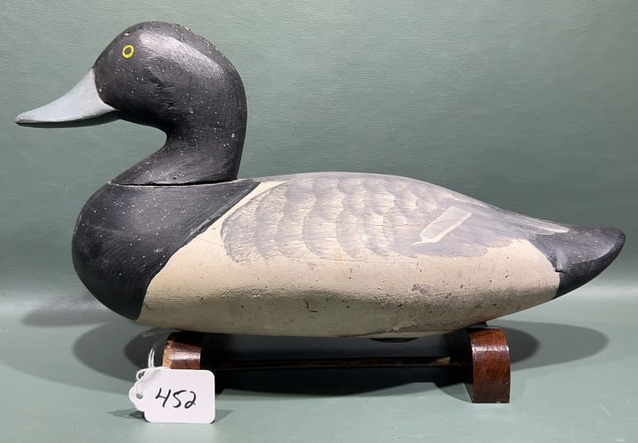 EVANS MCKINNEY BLUEBILL DRAKE DECOY: 14"