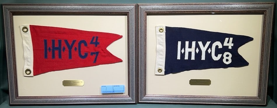 2 VINTAGE BURGEE SAILING FLAGS IHYC 47 & 48 (1 of 6)