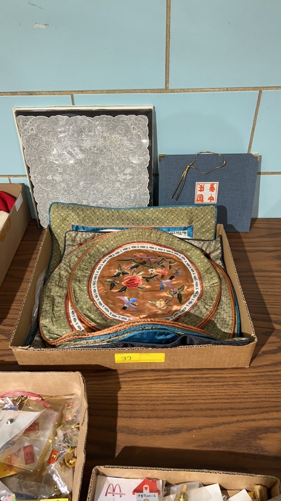 ORIENTAL NEEDLEWORK PILLOW COVERS & PRINTS (1 of 7)