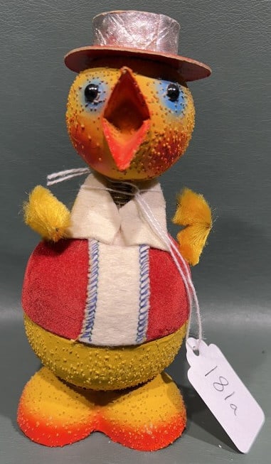 WEST GERMAN EASTER CHICK NODDER PAPER MACHE C (1 of 6)