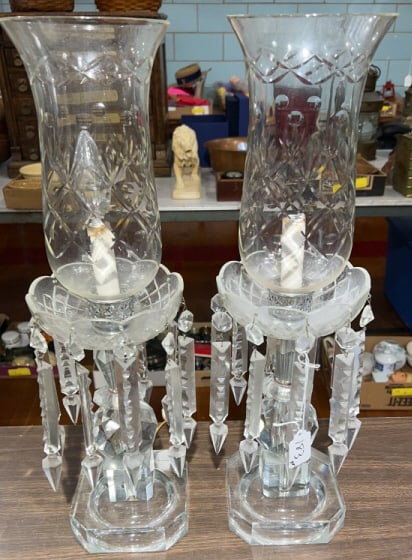 PAIR OF CRYSTAL PRISM LAMPS (1 of 5)