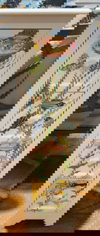 PAINT DECORATED 4 DRAWER CHEST (1 of 7)