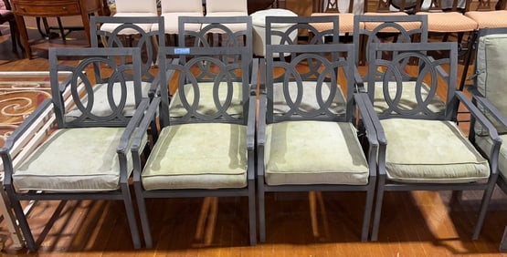 SET OF 8 LANE VENTURE PATIO CHAIRS
