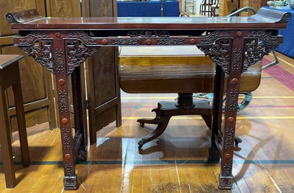 CARVED CHINESE ALTER CONSOLE TABLE