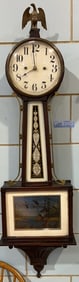 ANTIQUE MAHOGANY BANJO CLOCK