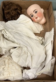 ARMAND MARSEILLE #390 DOLL HEAD & CLOTHES