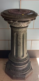 LARGE MARBLE BASE SUN DIAL