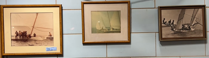 6 VARIOUS VINTAGE LOG CANOE RACES PHOTOS