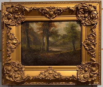 G. GRANT OIL ON CANVAS POND