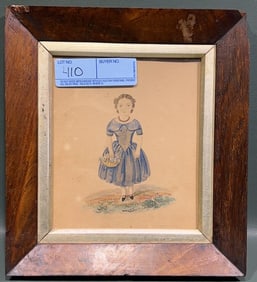 1848 WATERCOLOR OF FIVE YEAR OLD YEAR