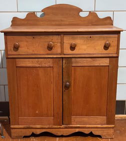 ANTIQUE COUNTRY JELLY CUPBOARD