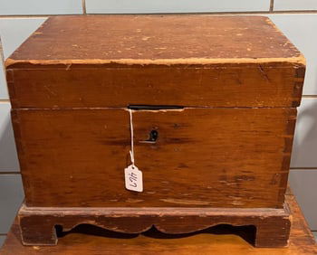 ANTIQUE PINE DRESSER / DOCUMENT BOX